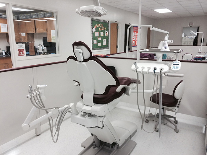 WCJC Dental Hygiene Clinic workstation