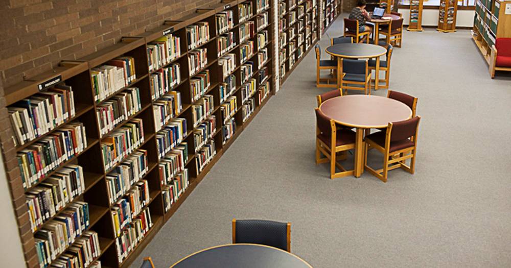 Image of a Library and Tables