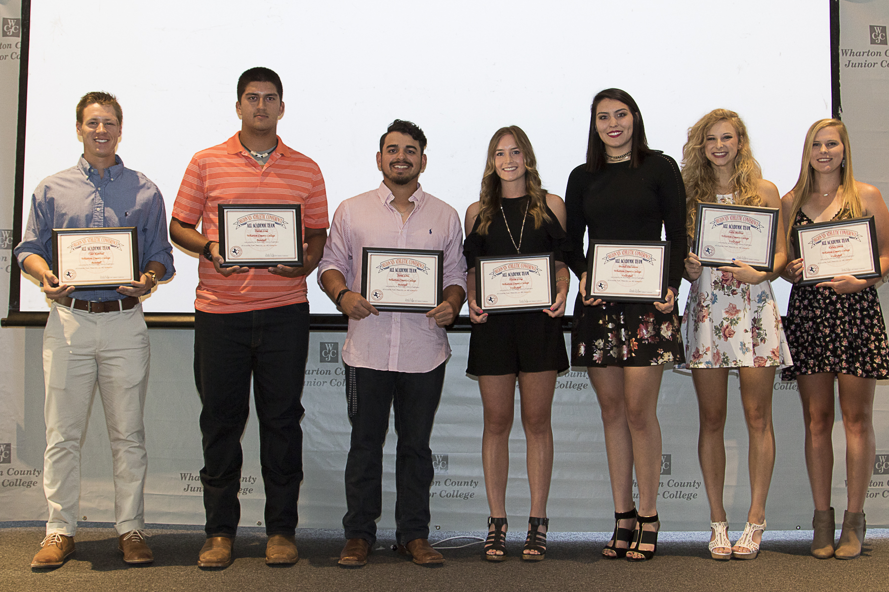 Wharton County Junior College student athletes were recognized for excellence both on and off the playing field at the 54th Annual Athletic Banquet,