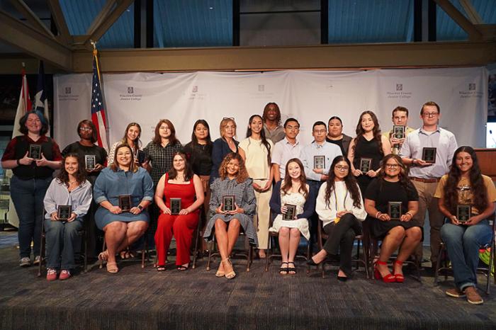 Wharton County Junior College students recently received outstanding achievement awards in seven fields of study: Allied Health, Communication and Fine Arts, Life Sciences, Math and Physical Sciences, Social and Behavior Sciences, Technology and Business, and Vocational Sciences.