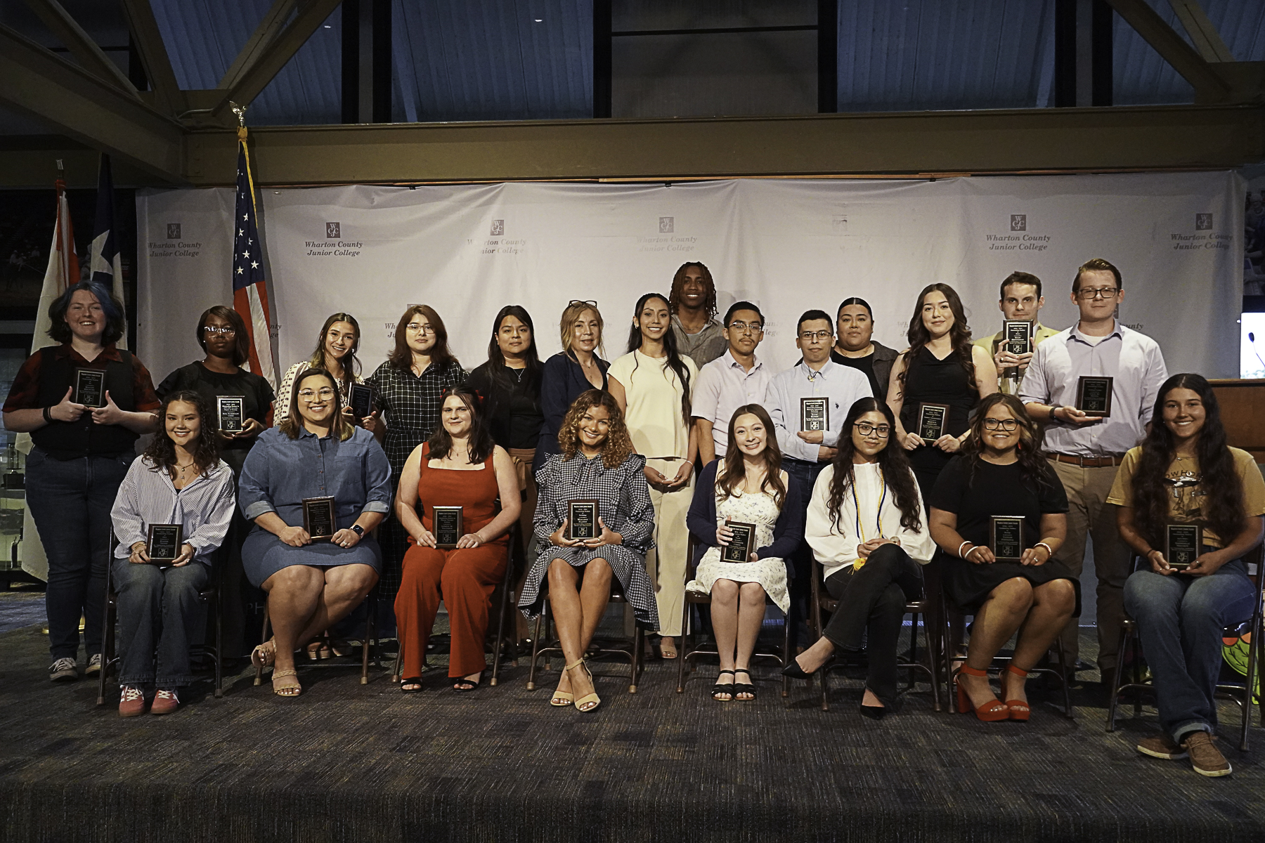 Wharton County Junior College students recently received outstanding achievement awards in seven fields of study: Allied Health, Communication and Fine Arts, Life Sciences, Math and Physical Sciences, Social and Behavior Sciences, Technology and Business, and Vocational Sciences.